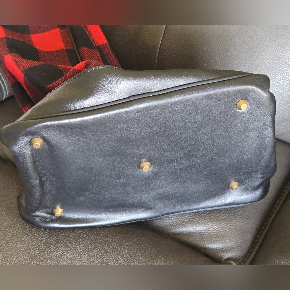Bonfanti Borse Buffalo Plaid Wool Real Leather Horse Equestrian Boot Bag-NWT's - Picture 8 of 8